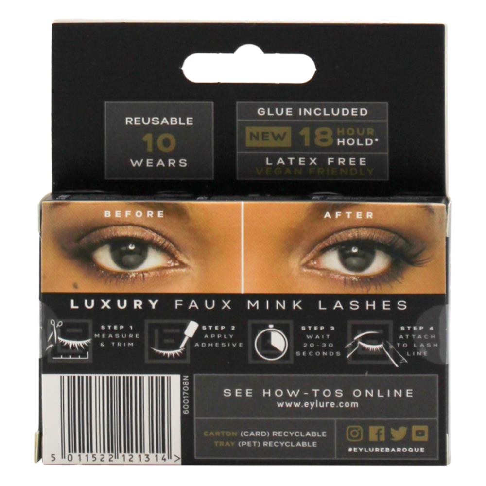 Eylure London Lashes Baroque Faux Mink (6x Pack)