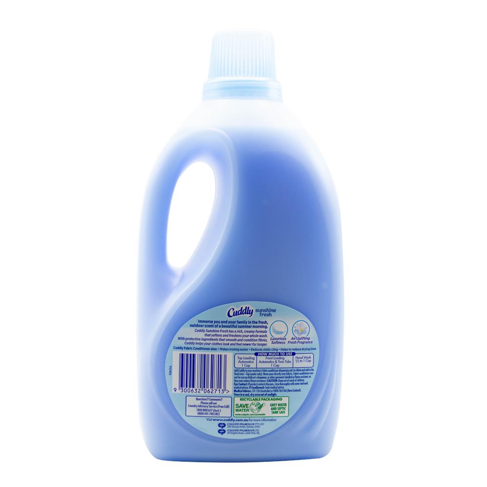 Cuddly 2l Fabric Conditioner Ready To Use Sunshine Fresh (6x Pack)