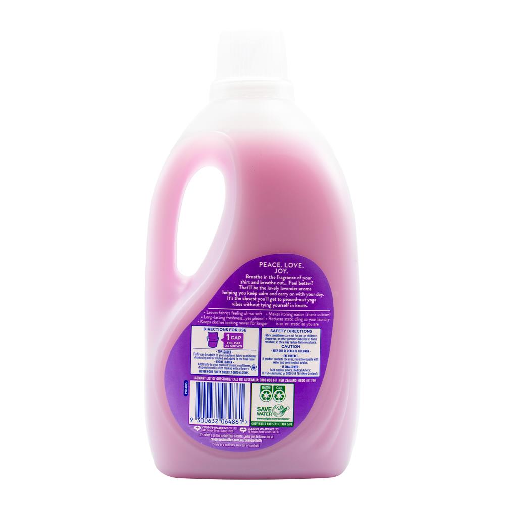 Fluffy Fabric Conditioner White Lavender Ready To Use 2L (6 Pack)