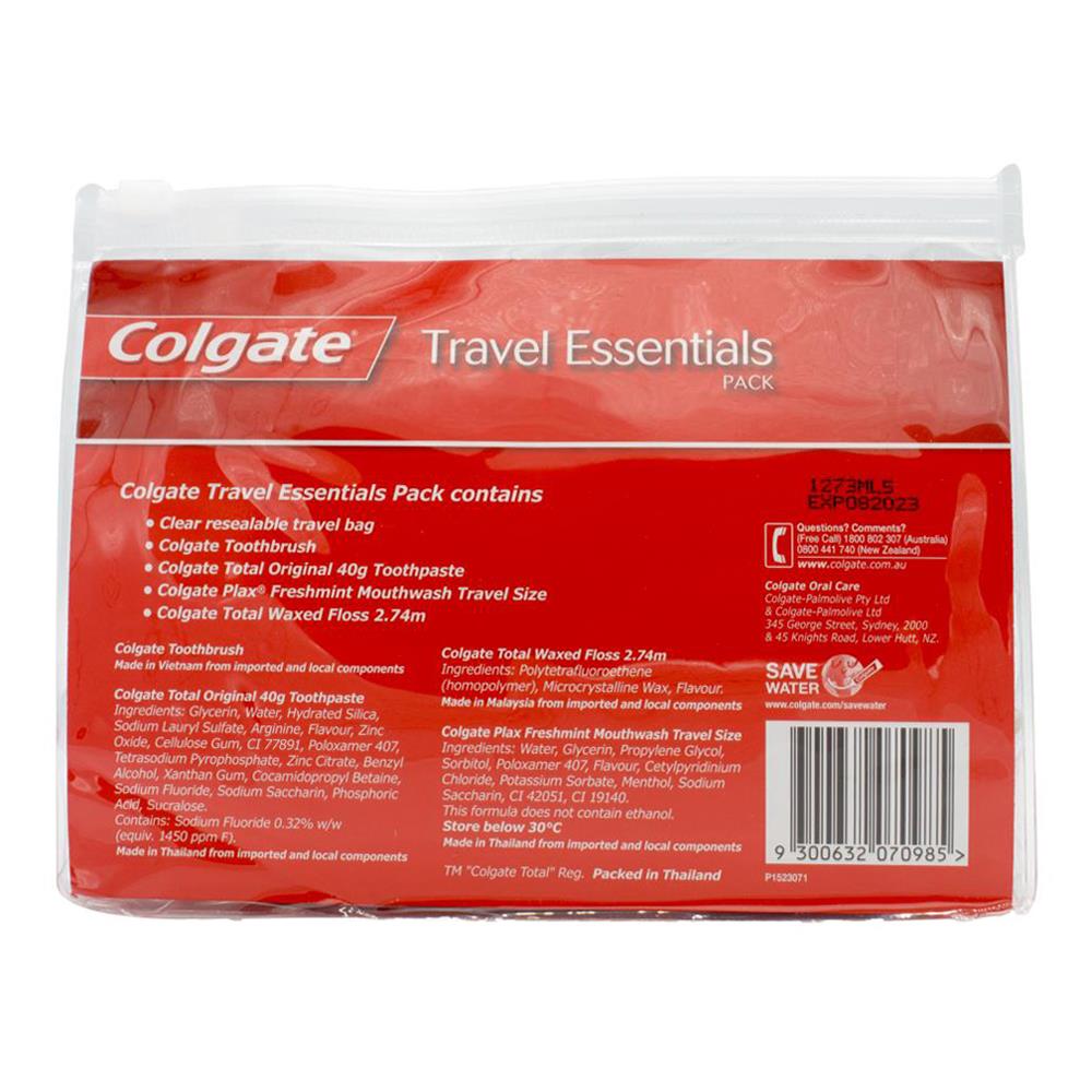 Colgate Oral Care Travel Pack 4pcs (6x Pack)