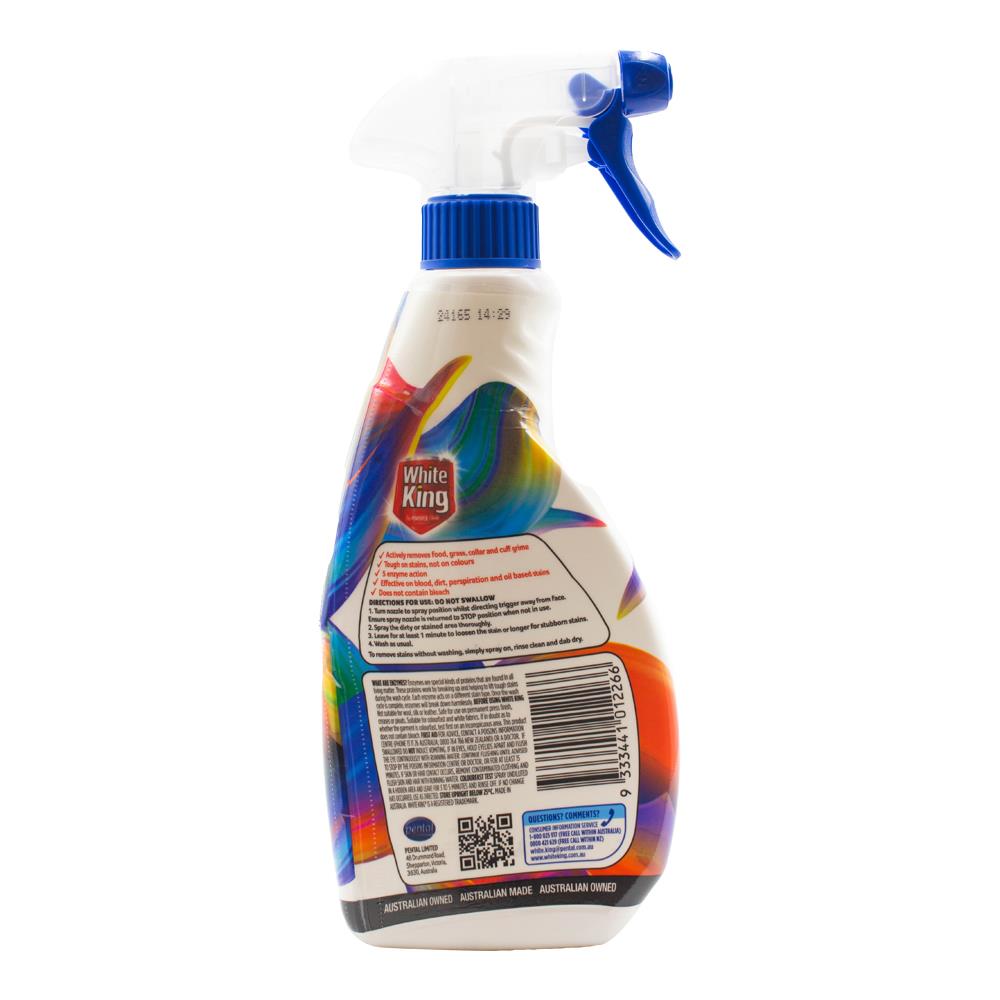 WHITE KING 500mL FABRIC STAIN LIFT (6x Pack)