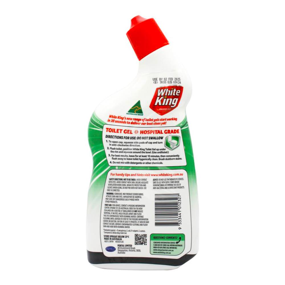 White King Toilet Gel With Added Stain Remover Eucalyptus 700ml (6 Pack)