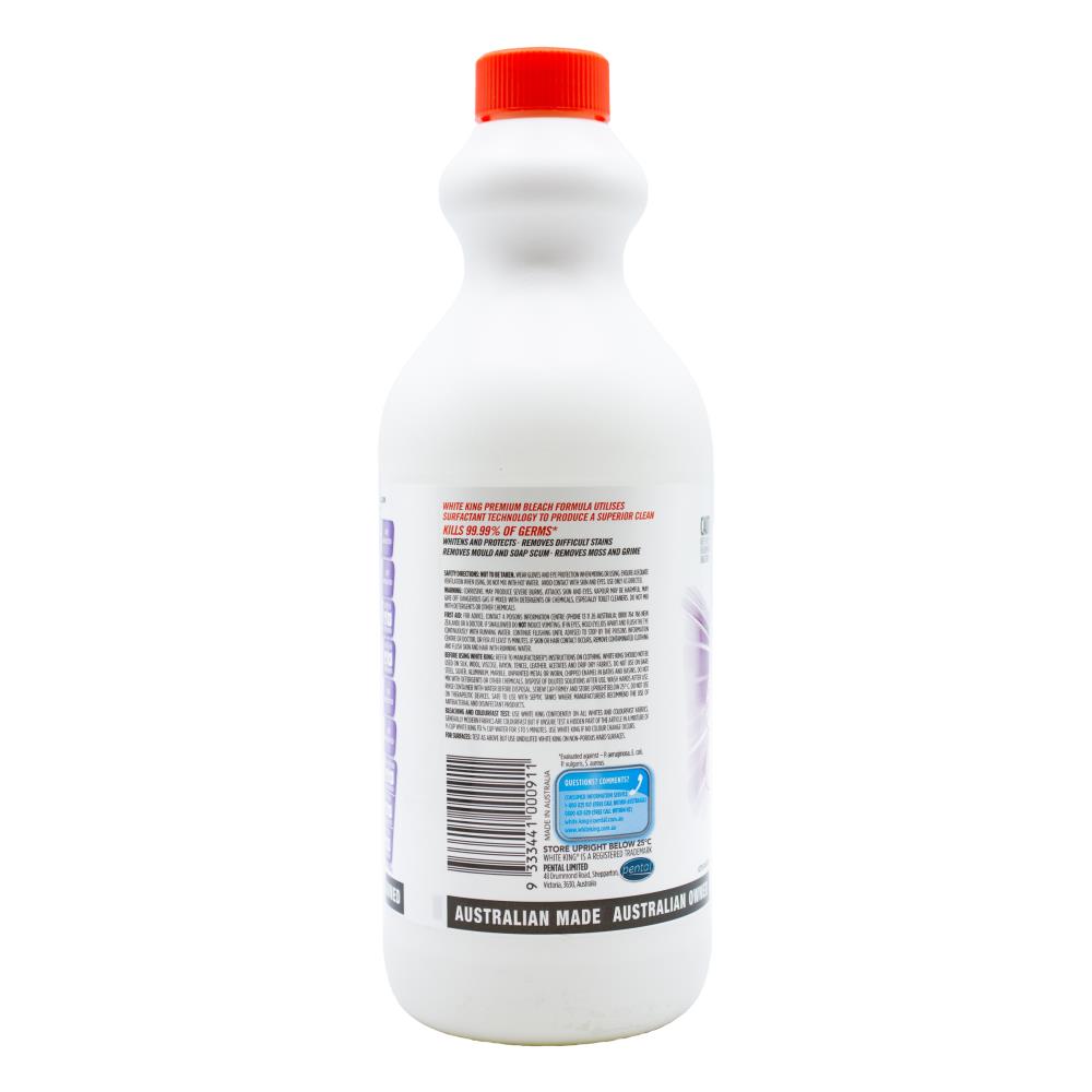 White King 1.25l Premium Bleach Lavender (6x Pack)