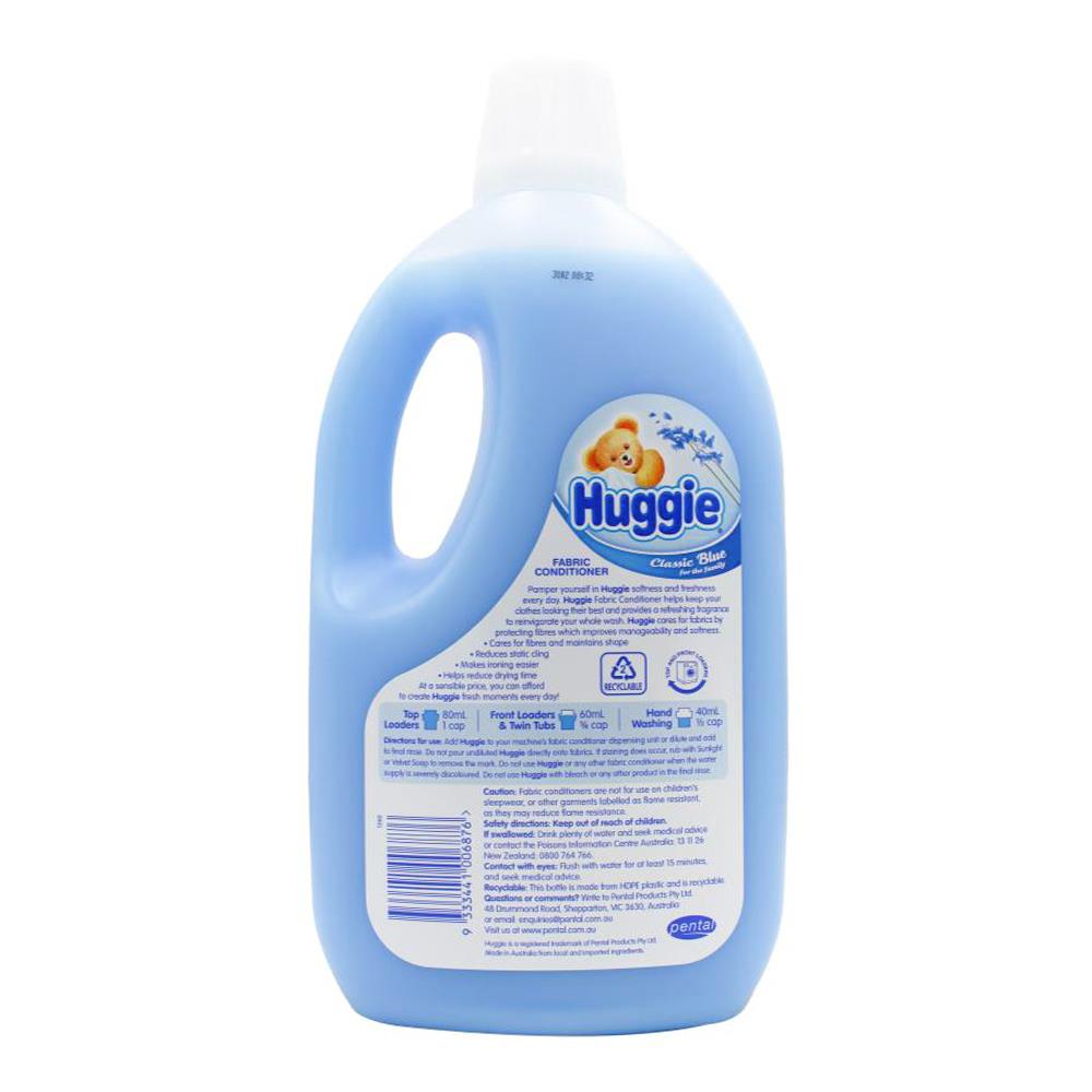 Huggie Fabric Conditioner Classic Blue Front & Top Loader 2L (6 Pack)