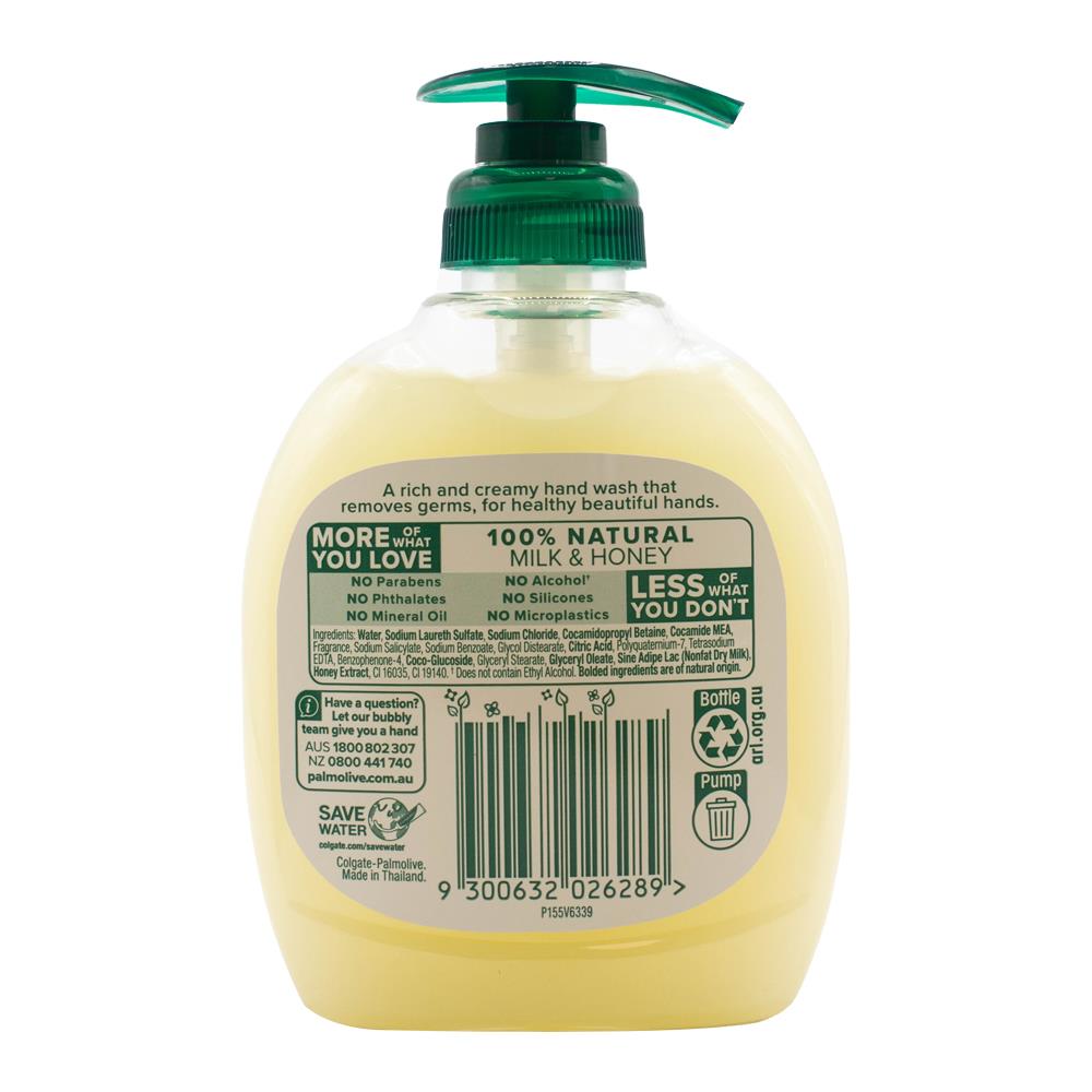 Palmolive Naturals Softwash Replenishing Milk & Honey Pump 250ml (6 Pack)