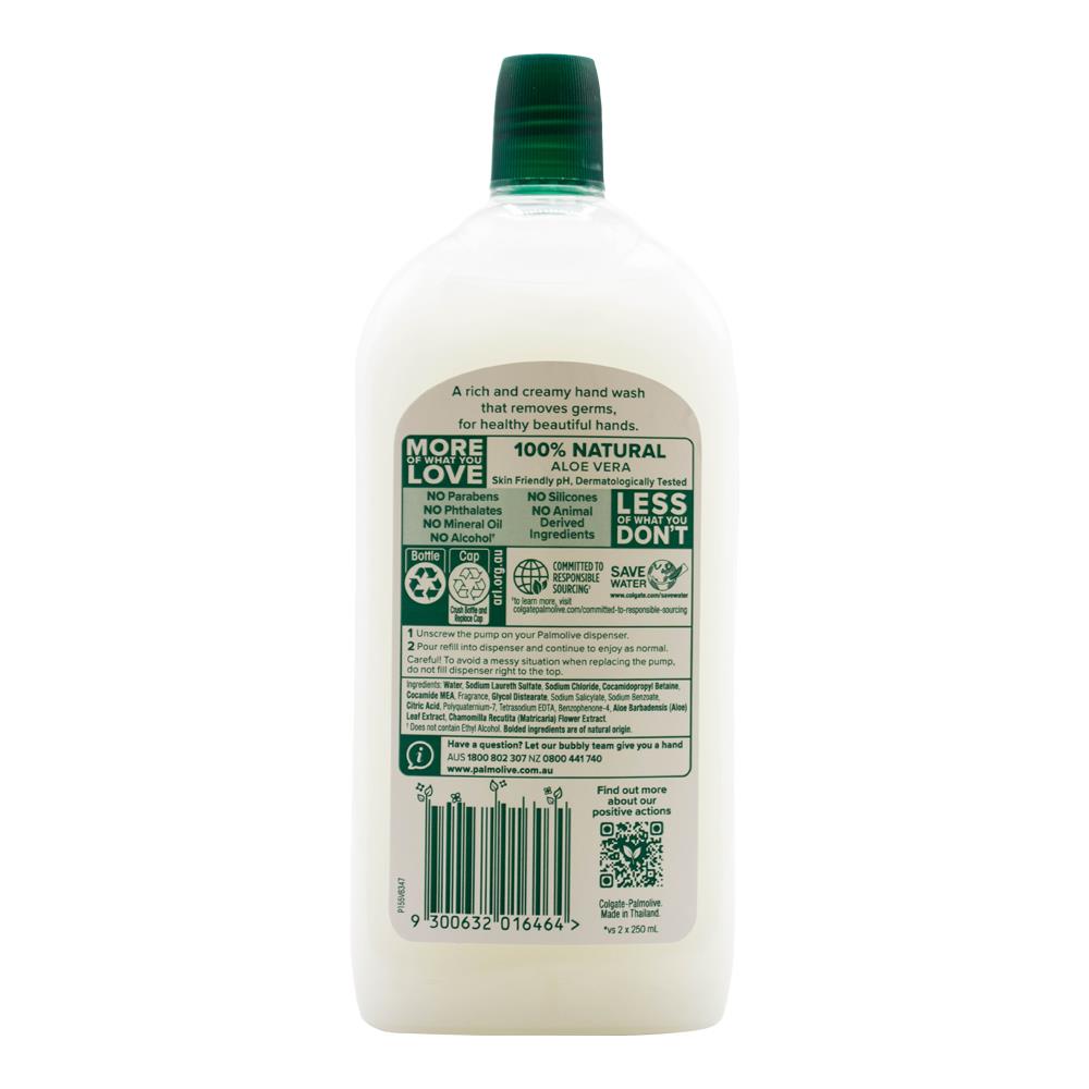 Palmolive Hand Wash Refill Softening Aloe Vera & Chamomile 500ml (6 Pack)