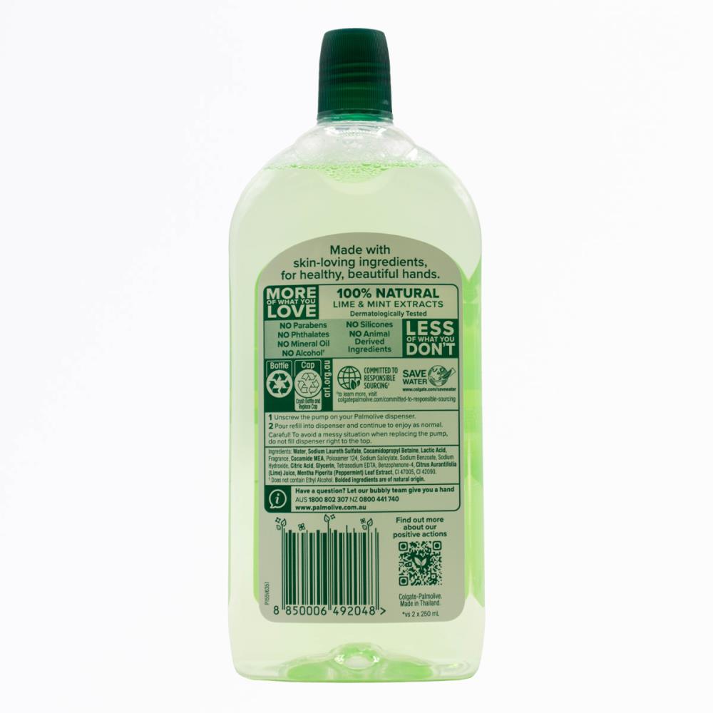 Palmolive Foaming Handwash Refill Lime & Mint 500ml (6 Pack)