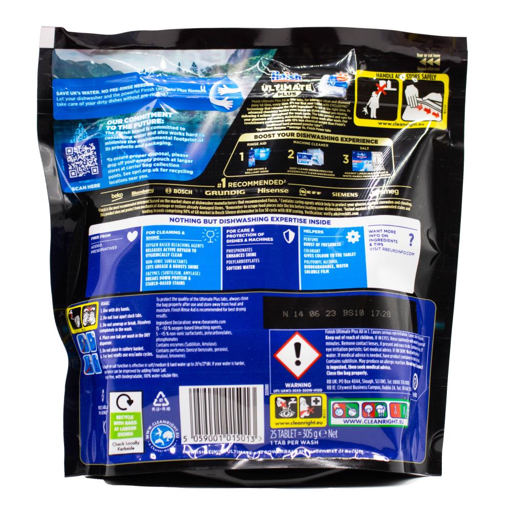 Finish Powerball Ultimate Plus All In 1 7 x 25Pk (175 Tablets)