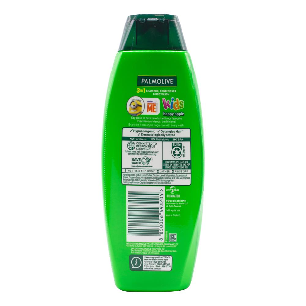 Palmolive 3in1 Shampoo, Conditioner & Body Wash Kids Happy Apple 350ml (4 Packs)