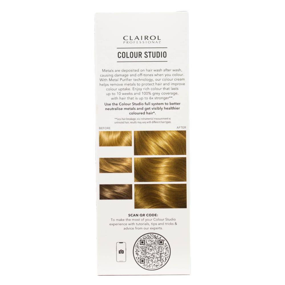 Clairol Professional Permanent Colour Cream Colour Studio 8/1 Cool Chai (3x Pack)