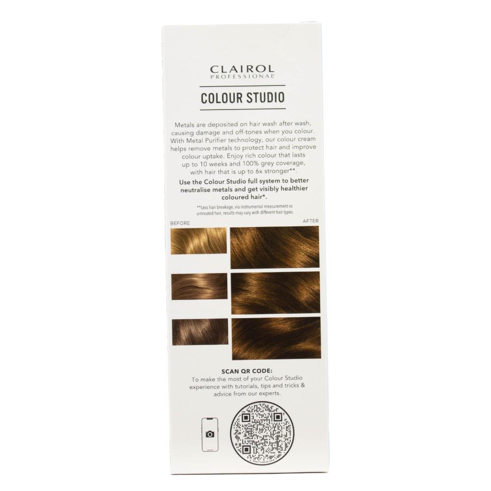 Clairol Professional Permanent Hair Cream Colour Studio 6/0 Hazelnut Brown (3x Pack)