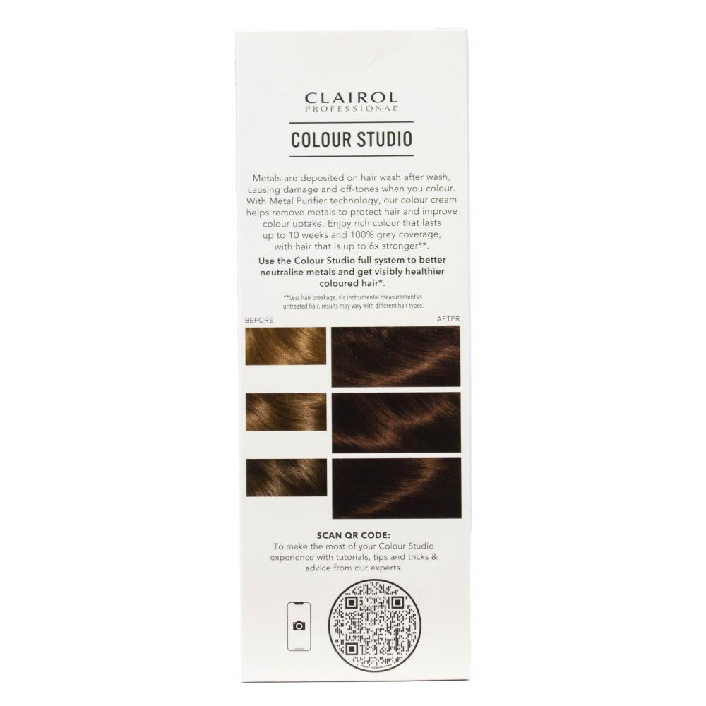 Clairol Professional Permanent Hair Cream Colour Studio 5/1 Frosted Chestnut (3x Pack)