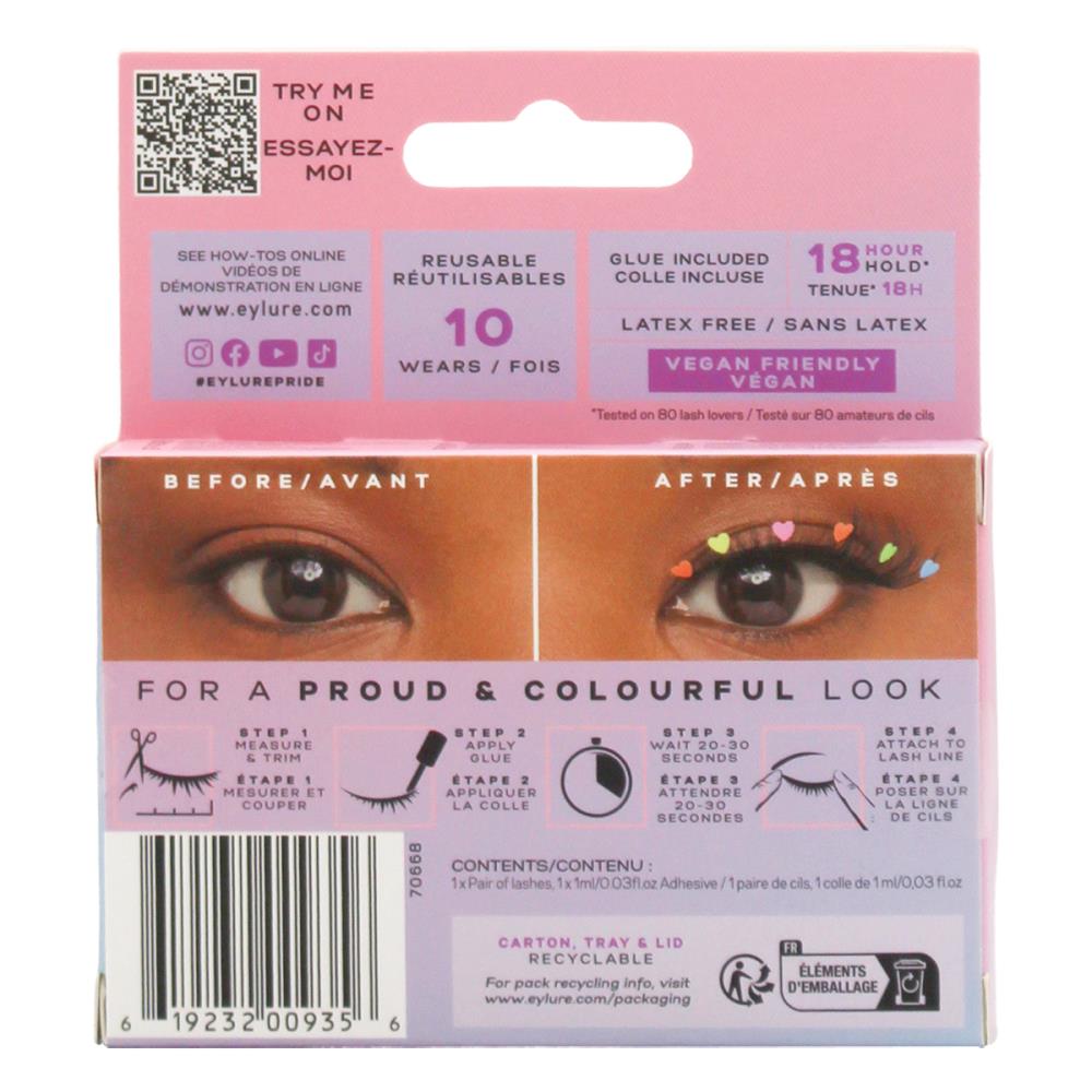 Eylure London Queen Of Hearts Lashes With Glue 10 Wears (6x Pack)