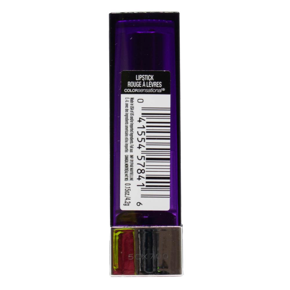 MAYBELLINE 4.2g LIPSTICK CREAM COLOUR SENSATIONAL PLUM RULE 411 (4x Pack)