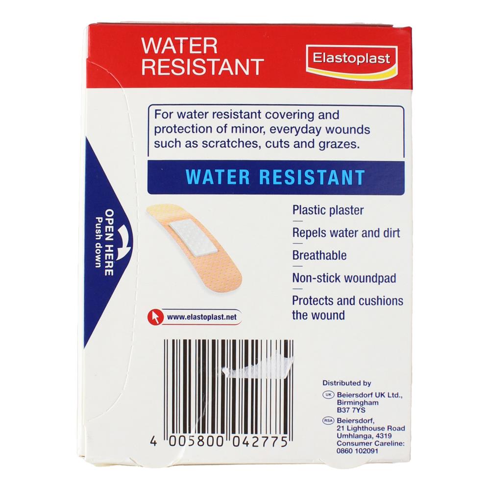 ELASTOPLAST PK10 PLASTERS WATER RESISTANT (10x Pack)