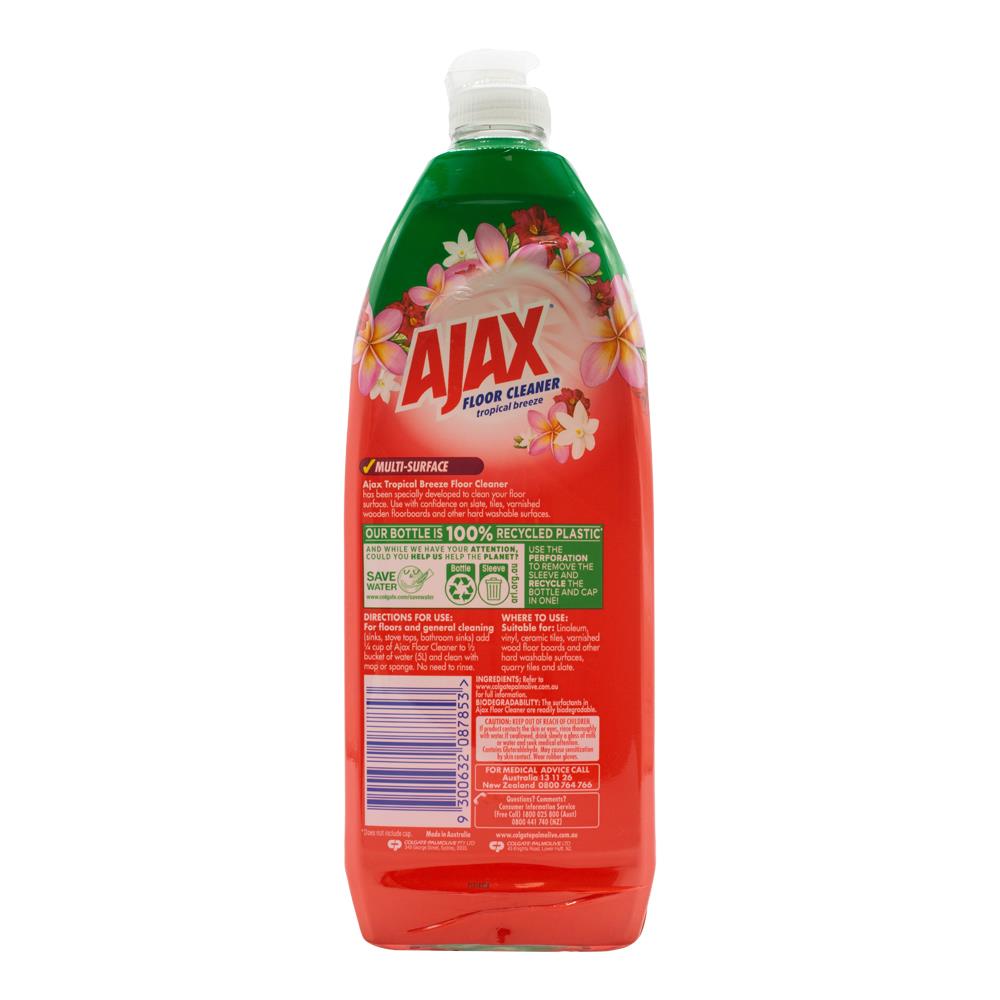 Ajax 750ml Floor Cleaner Tropical Breeze Divine Blends (8x Pack)