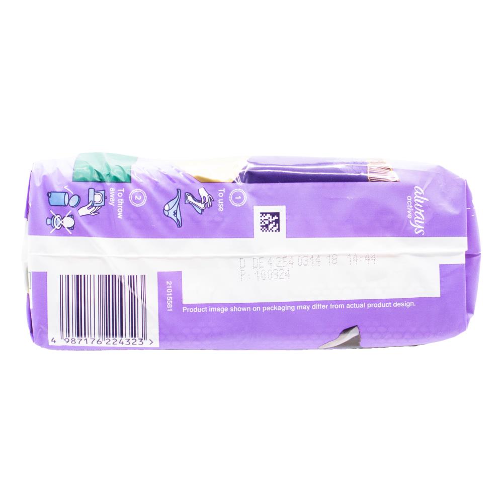 Always Pads Discreet 5 in 1 Breathable Instant Dry Odour Lock Flexi Fit Soft Active Normal 4 X 10pk (Value Pack 40)