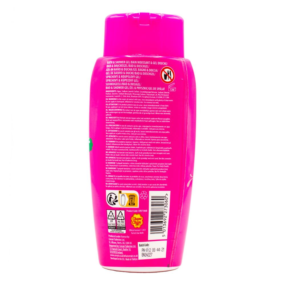 Chupa Chups 300ml Bath And Shower Gel Strawberry Swirl (12x Pack)