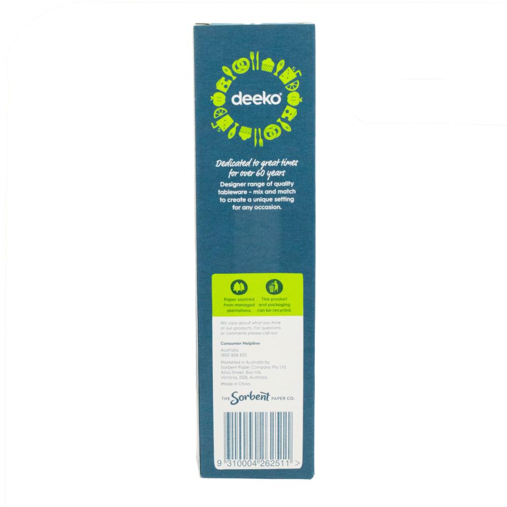 Deeko Paper Straws Assorted Colours PK40 (14 Pack)