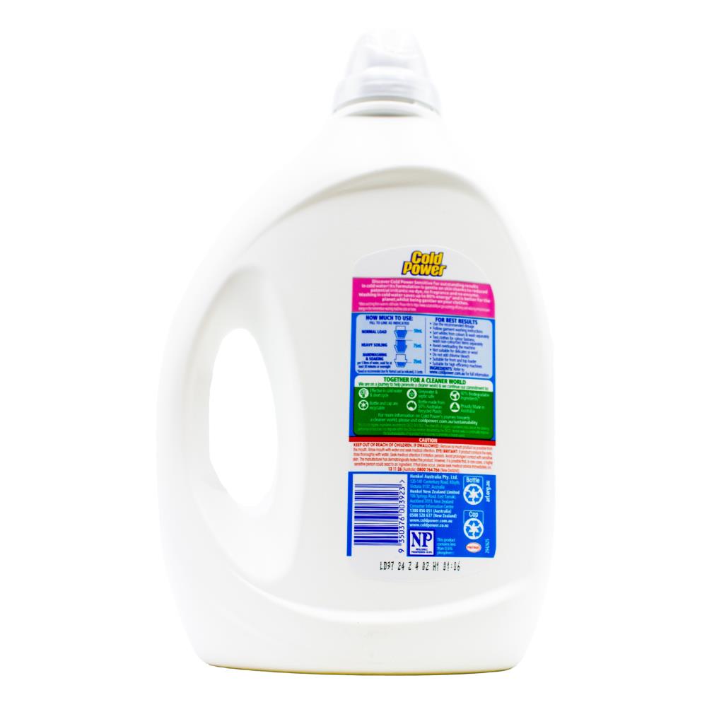 Cold Power Laundry Liquid Effective Stain Remover Sensitive 2L (4 Pack)