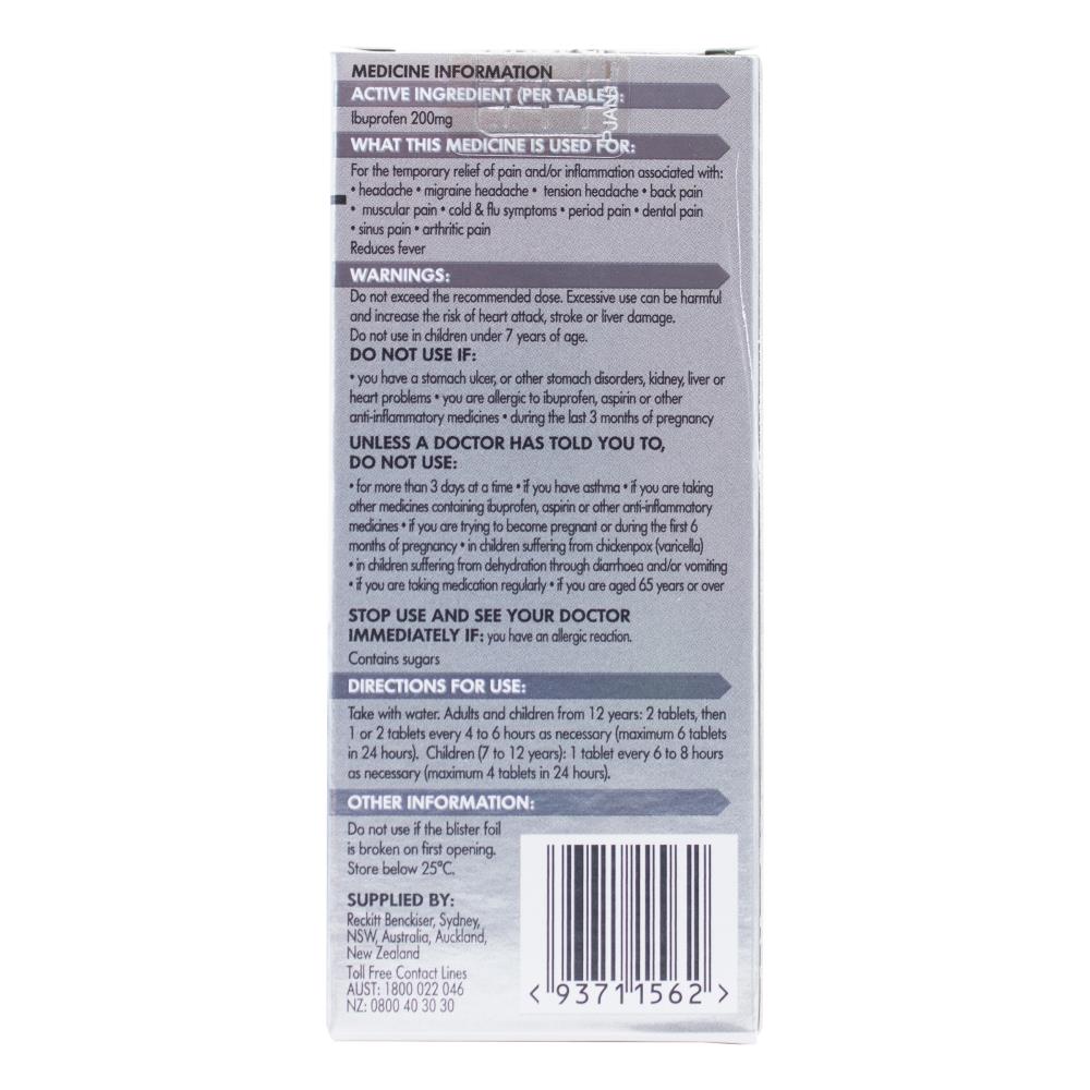 Nurofen 12Pk X 200mg Tablets Targeted Relief From Pain (12 Pack)