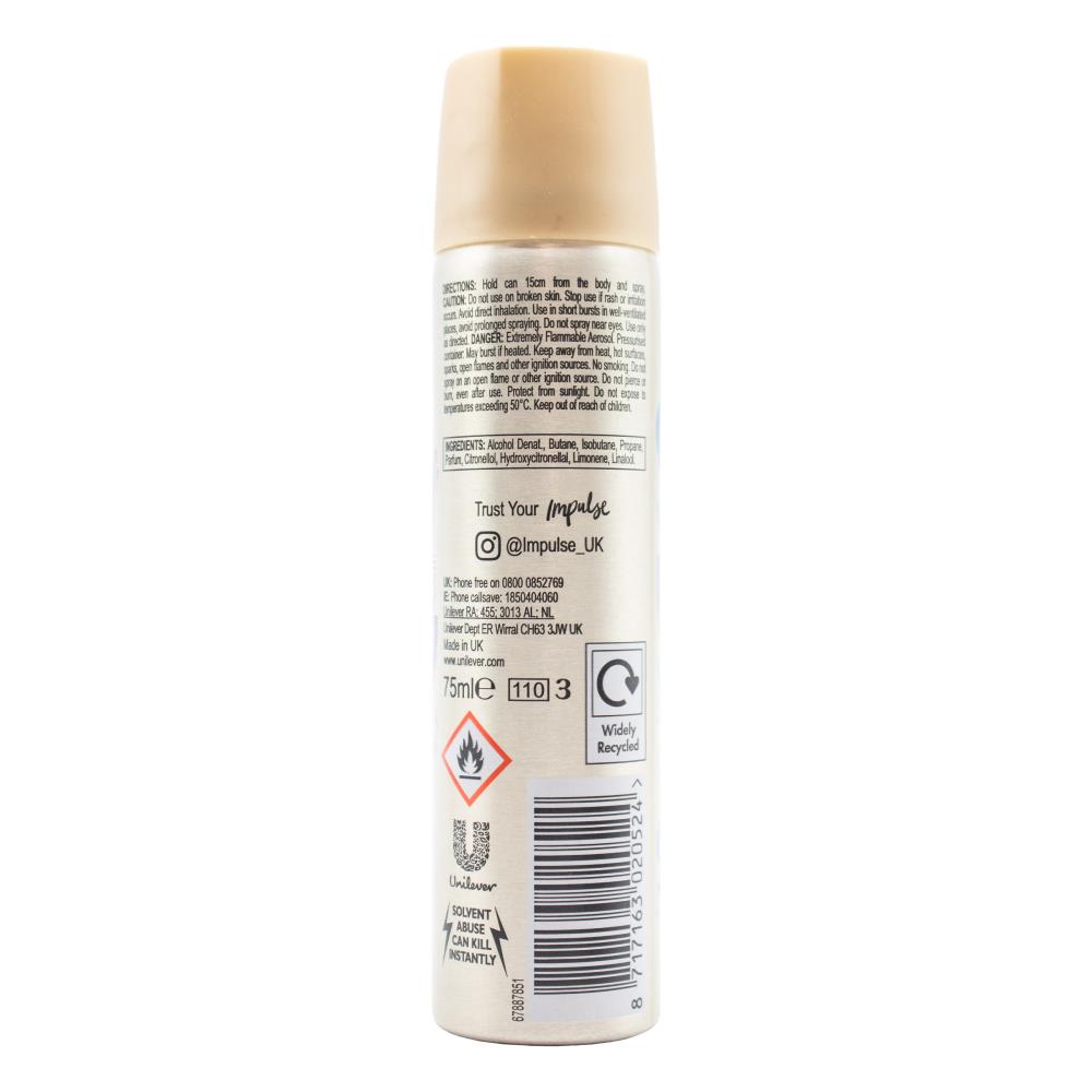 Impulse Body Fragrance Tease 50g / 75ml (6 Pack)