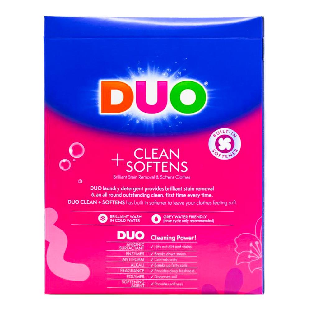 Duo Laundry Powder Front & Top Loader Cleans & Softener Exotic Tiger Lily 2kg (6 Pack)