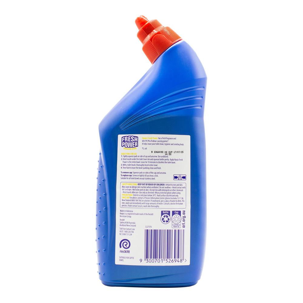 Harpic 450ml Toilet Cleaner Fresh Power Sparkling Citrus (12x Pack)