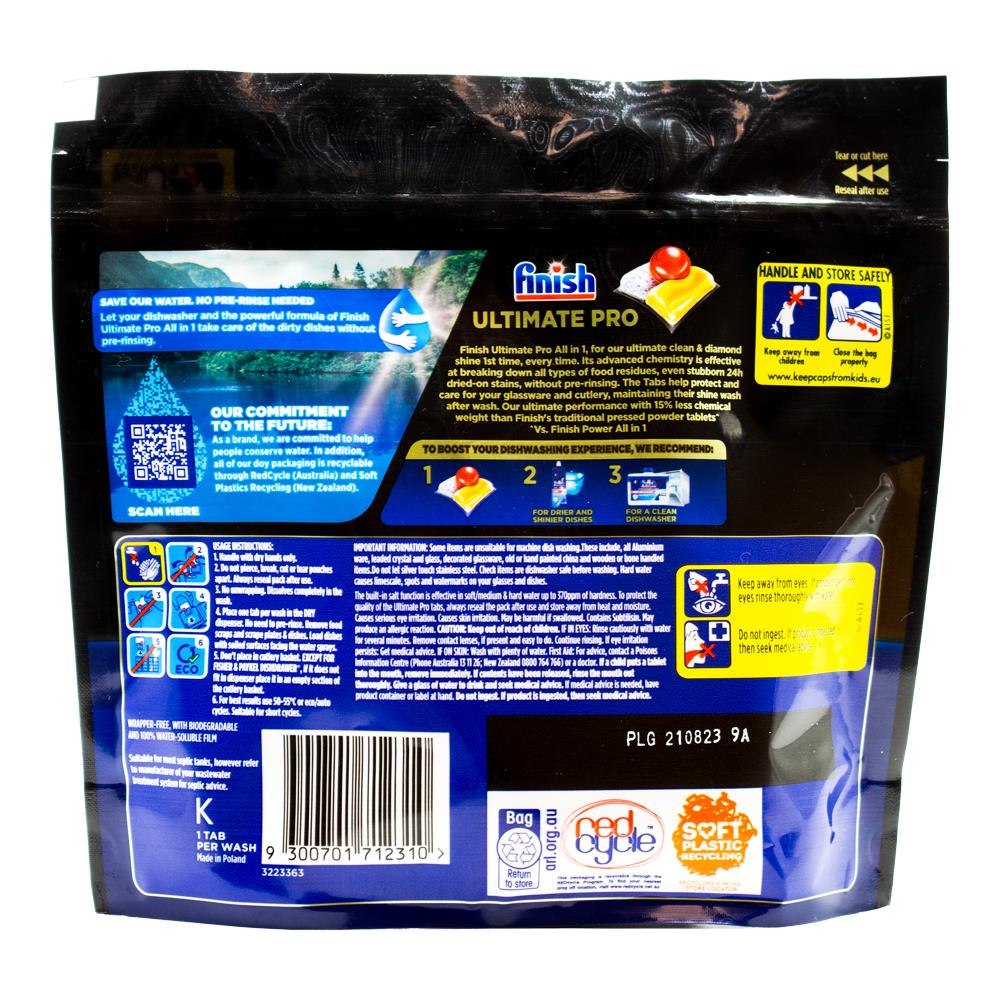 Finish Powerball Ultimate Pro All In 1 Lemon Sparkle 7 x 10Pk (70 Tablets)