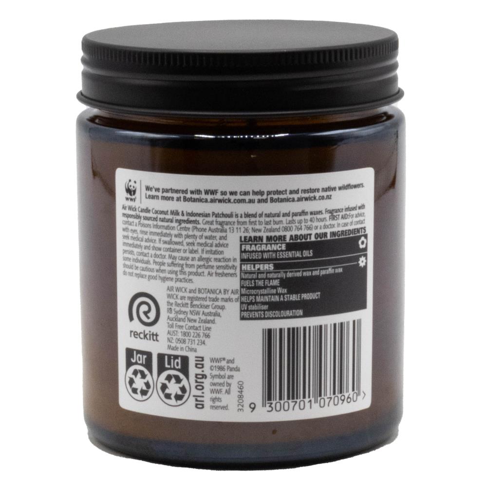 Air Wick Botanica Candle Coconut Milk & Indonesian Patchouli 205g (6 Pack)