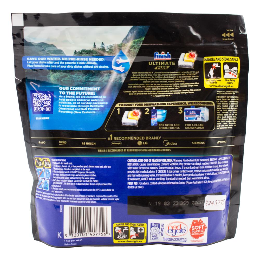 Finish Powerball Ultimate Plus All In 1 Lemon 7 x 15Pk (105 Tablets)