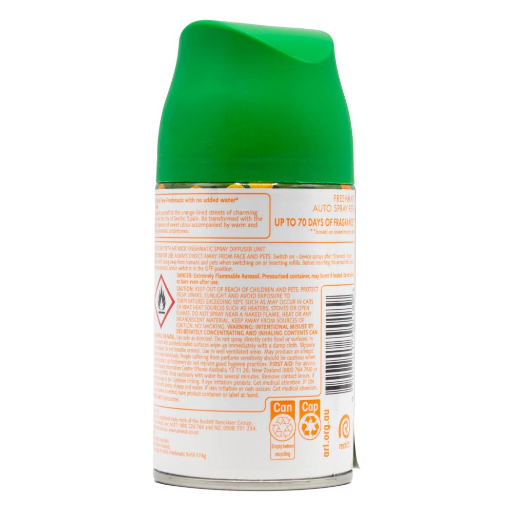 Air Wick 159g Air Freshener Refill Ultimate Getaways Seville Orange And Grapefruit (6x Pack)