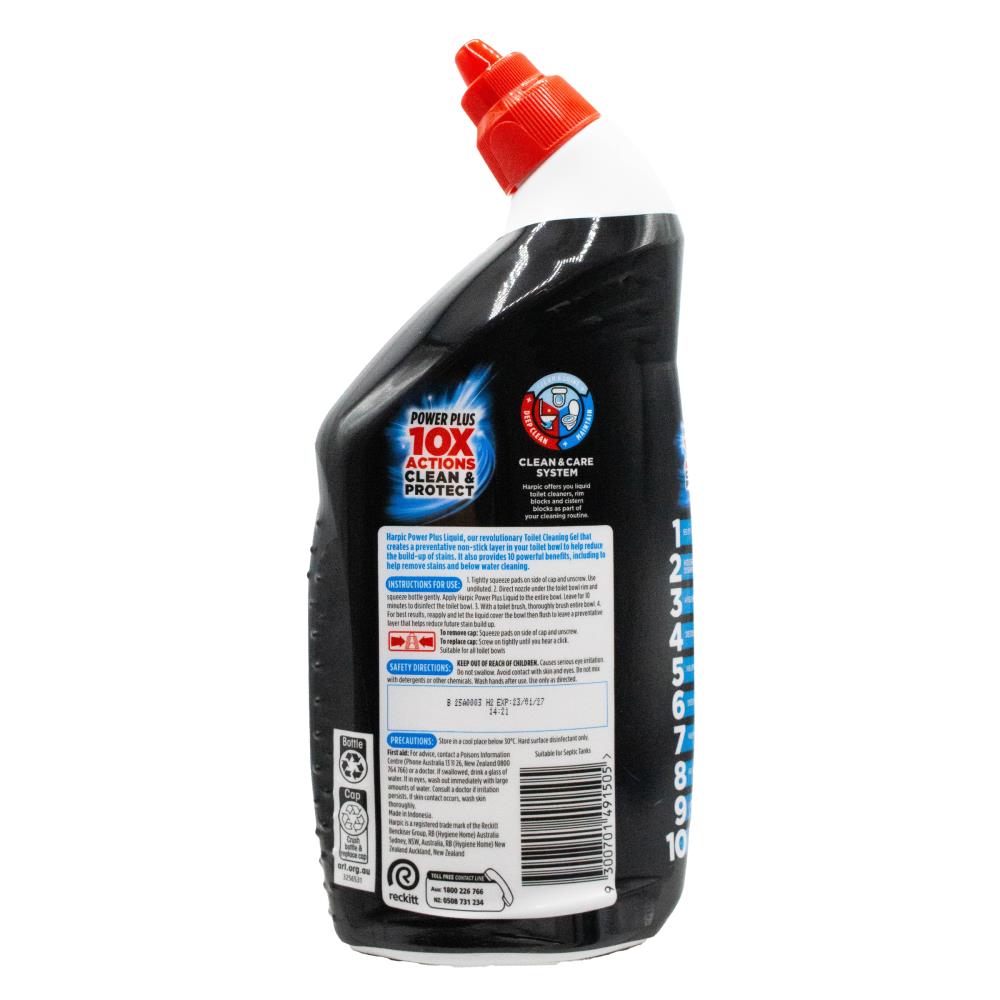 Harpic Power Plus Toilet Cleaner Marine Explosion 10X Actions 700mL (8x Pack)