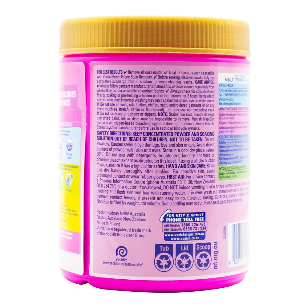 Vanish 1kg Napisan Gold Multi Power Oxi Action (6x Pack)