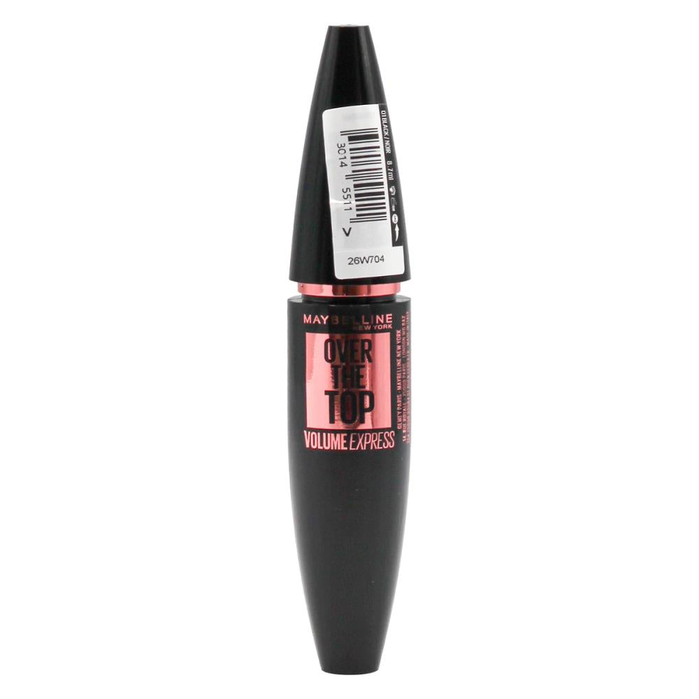 MAYBELLINE 8.7ml MASCARA OVER THE TOP BLACK (3x Pack)