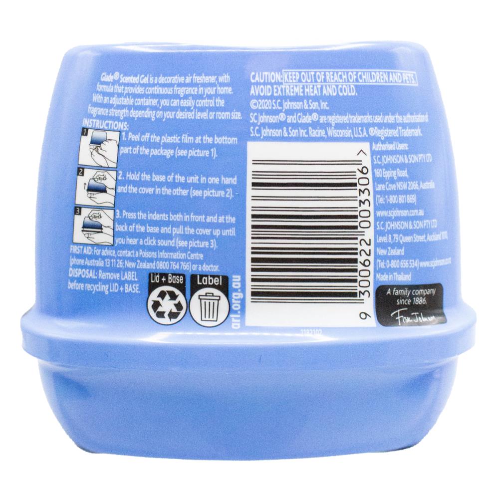 GLADE 180g AIR FRESHENER SCENTED GEL CLEAN LINEN ( 3 x Pack)
