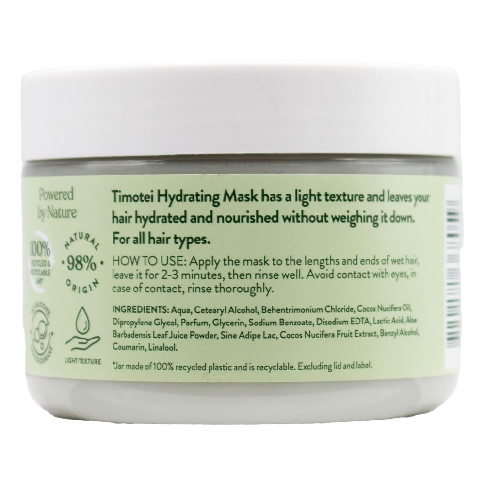 TIMOTEI 300mL HYDRATING MASK COCONUT MILK AND ALOE VERA (6x Pack)