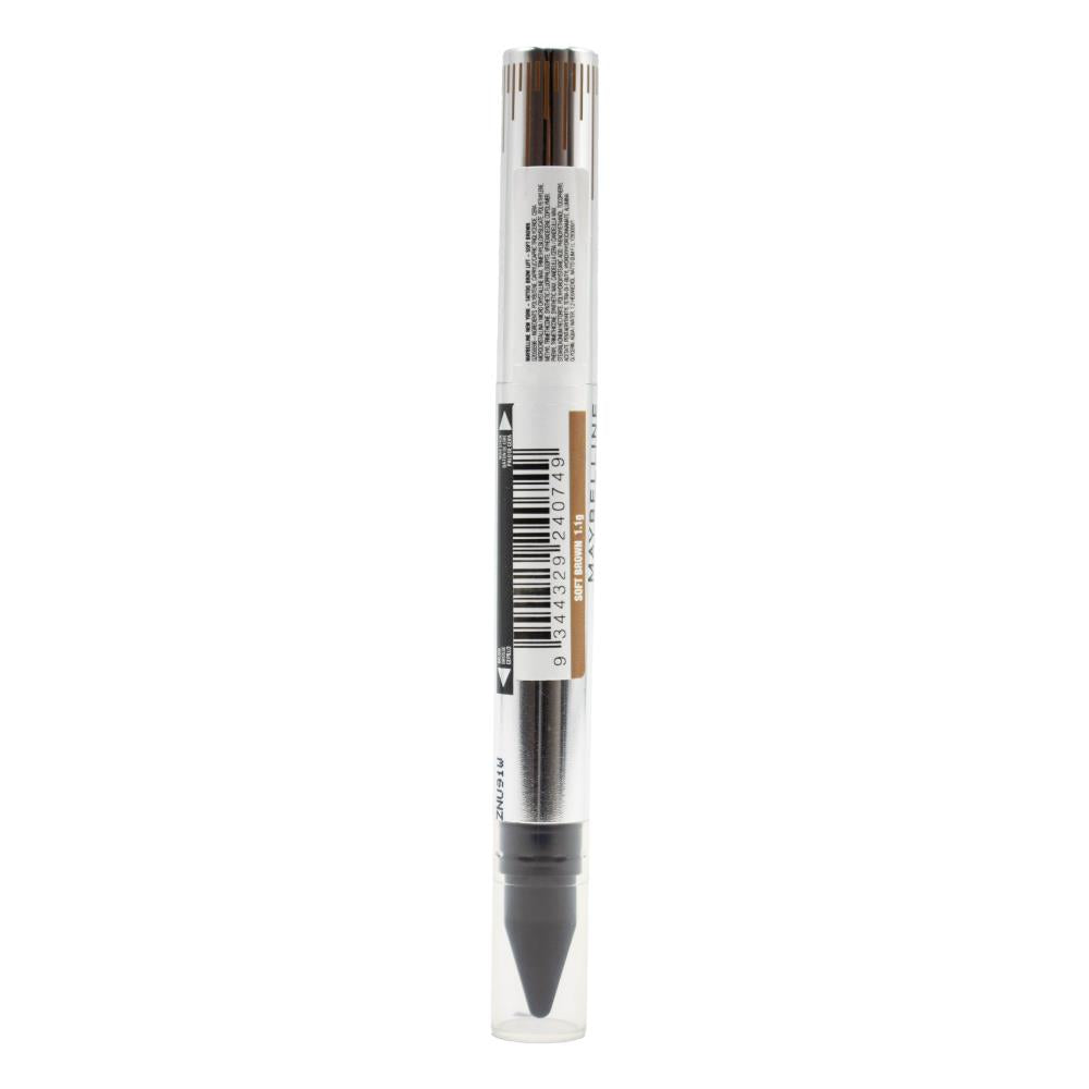 MAYBELLINE 1.1g BROW LIFT STICK TATTOO STUDIO SOFT BROWN 255 (2x Pack)