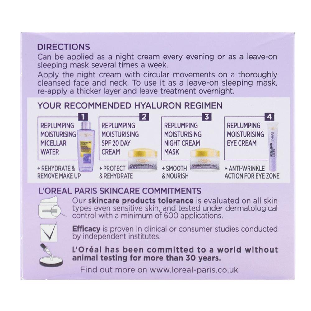 Loreal 50ml Hyaluron Expert Replumping Moisturising Care Day Spf 20 (6x Pack)