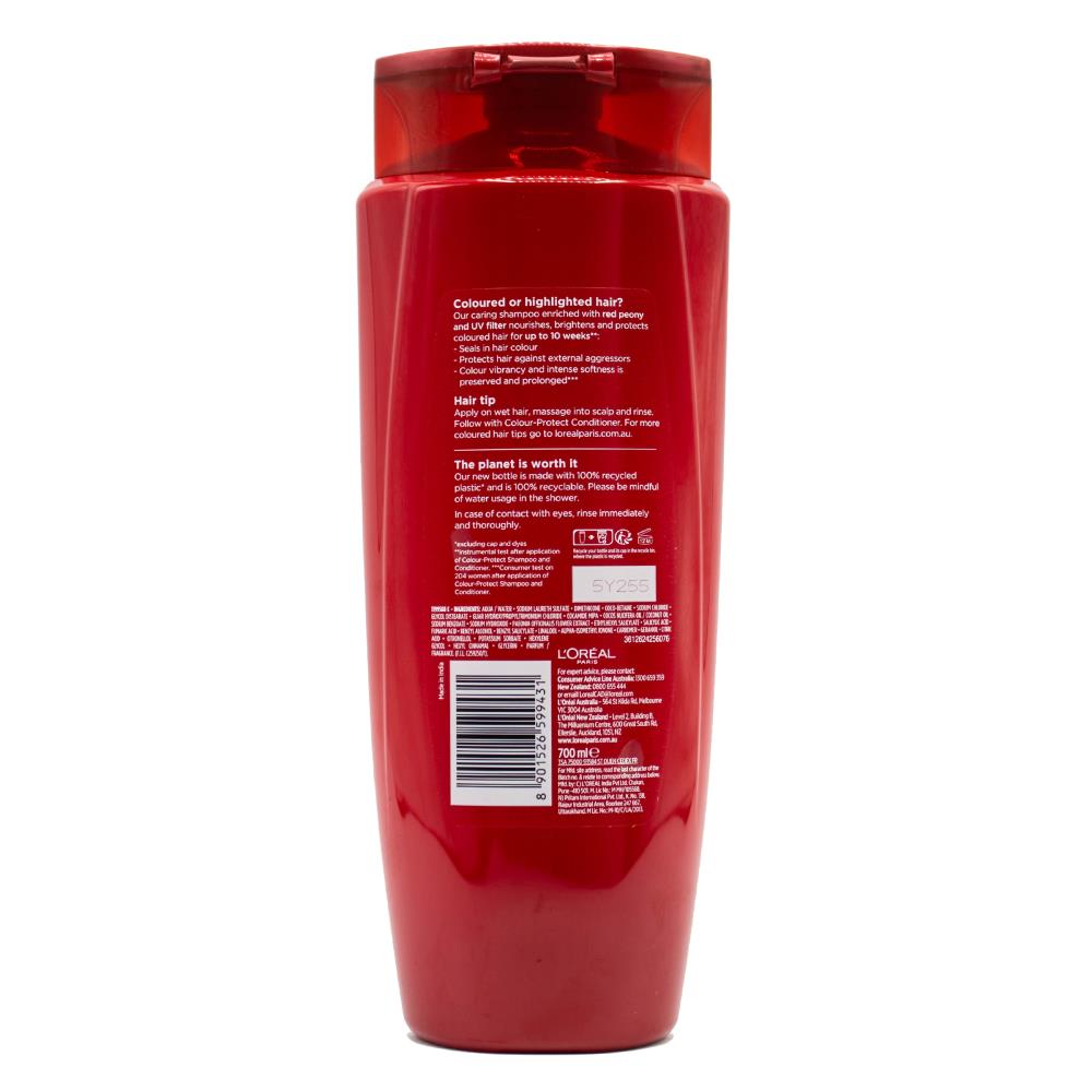 LOREAL 700mL SHAMPOO COLOUR PROTECT COLOURED OR HIGHLIGHTED HAIR (3x Pack)