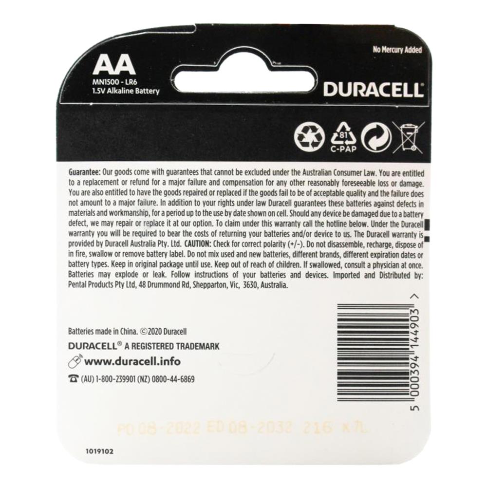 Duracell Simply AA Batteries – Dependable Everyday Power 12 x 4Pk (Value Pack 48)