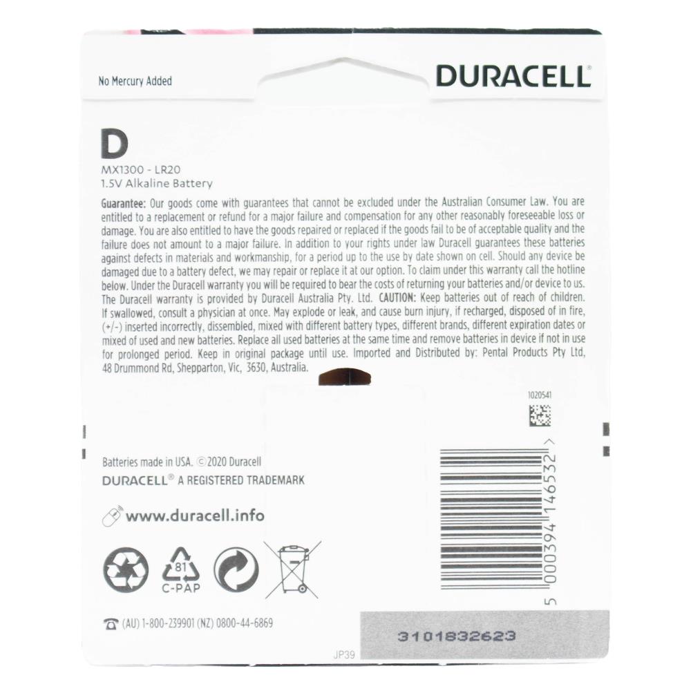 DURACELL BATTERIES ULTRA D 6 x 2Pk (Value Pack 12)