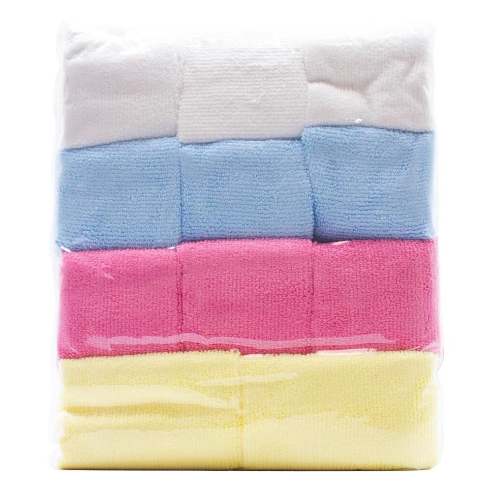 Clean Scene Microfibre Cloth Bag Assorted Colours 240g 24 x 11Pk (264 Pack)
