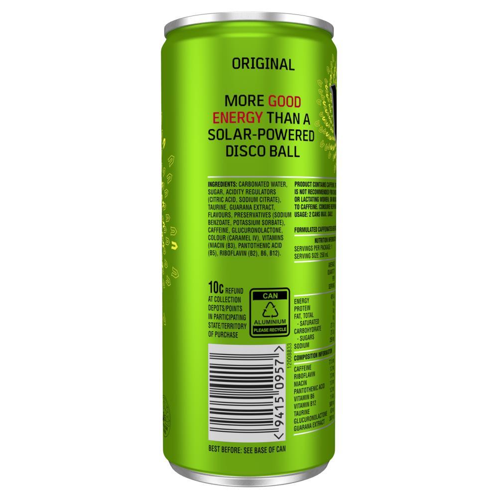 V Energy Drink 250ml Can (24x Pack)