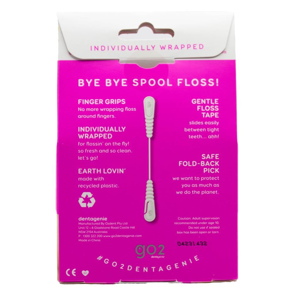 GO2 DENTAGENIE PK60 GRIPPER FLOSS GENTLE FLOSS TAPE SMOOTH (216 Value Pack)