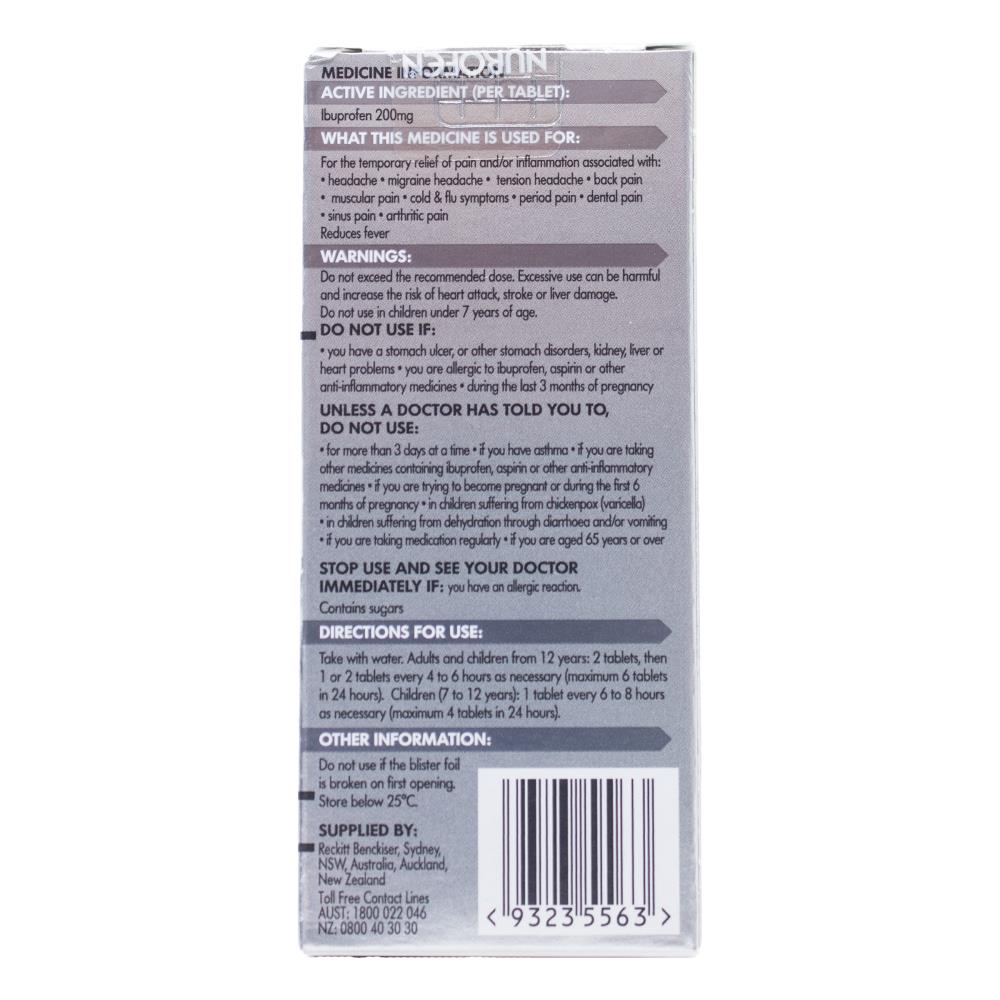 Nurofen Tablets Targeted Relief From Pain 200mg (12 Pack)