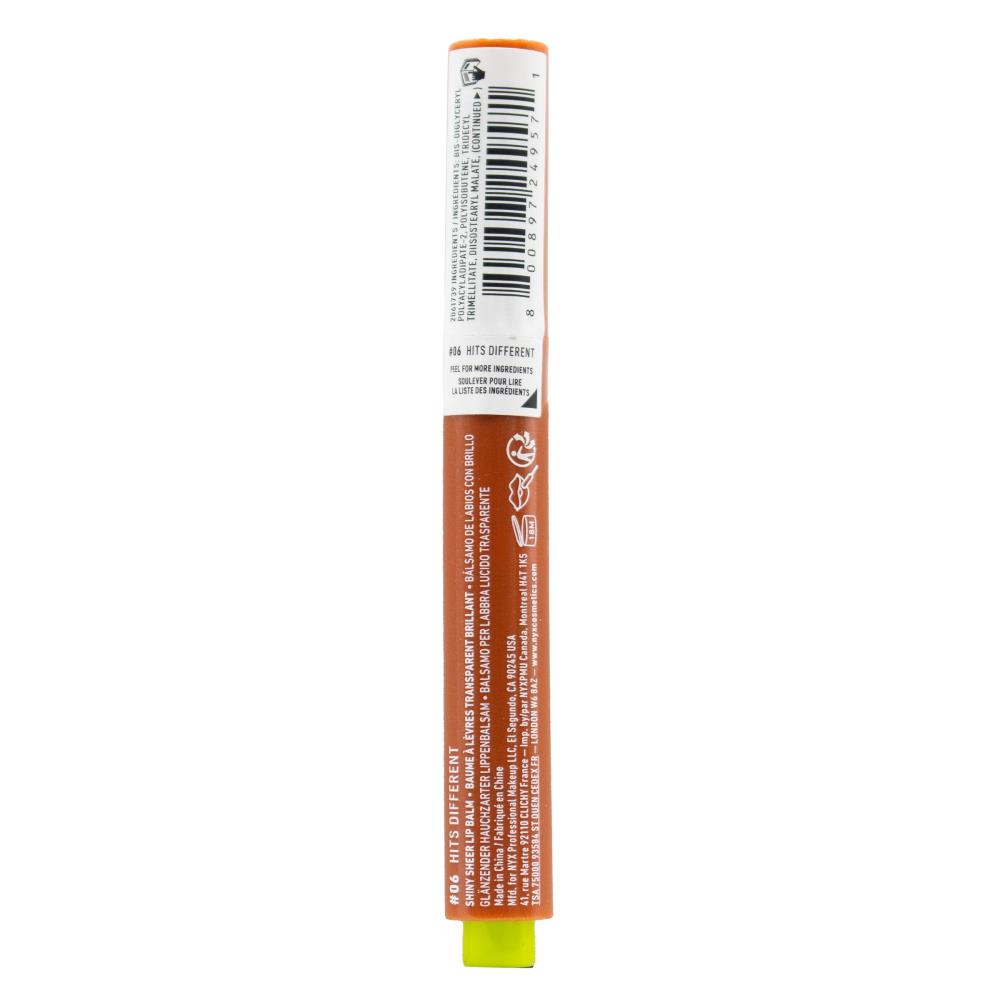 NYX SHINY LIP BALM FAT OIL SHINY HITS DIFFERENT 06 (3x Pack)
