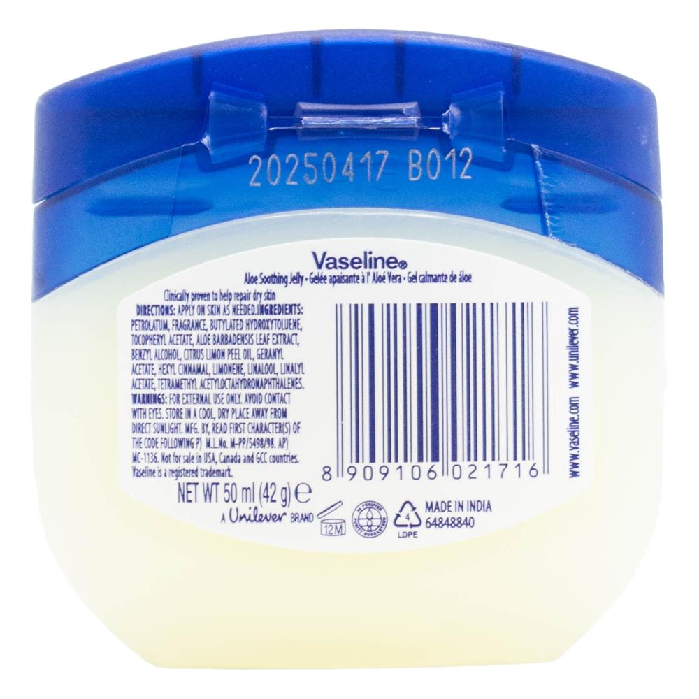VASELINE 50mL SOOTHING JELLY ALOE AFTER SUN MOISTURISER (12x Pack)