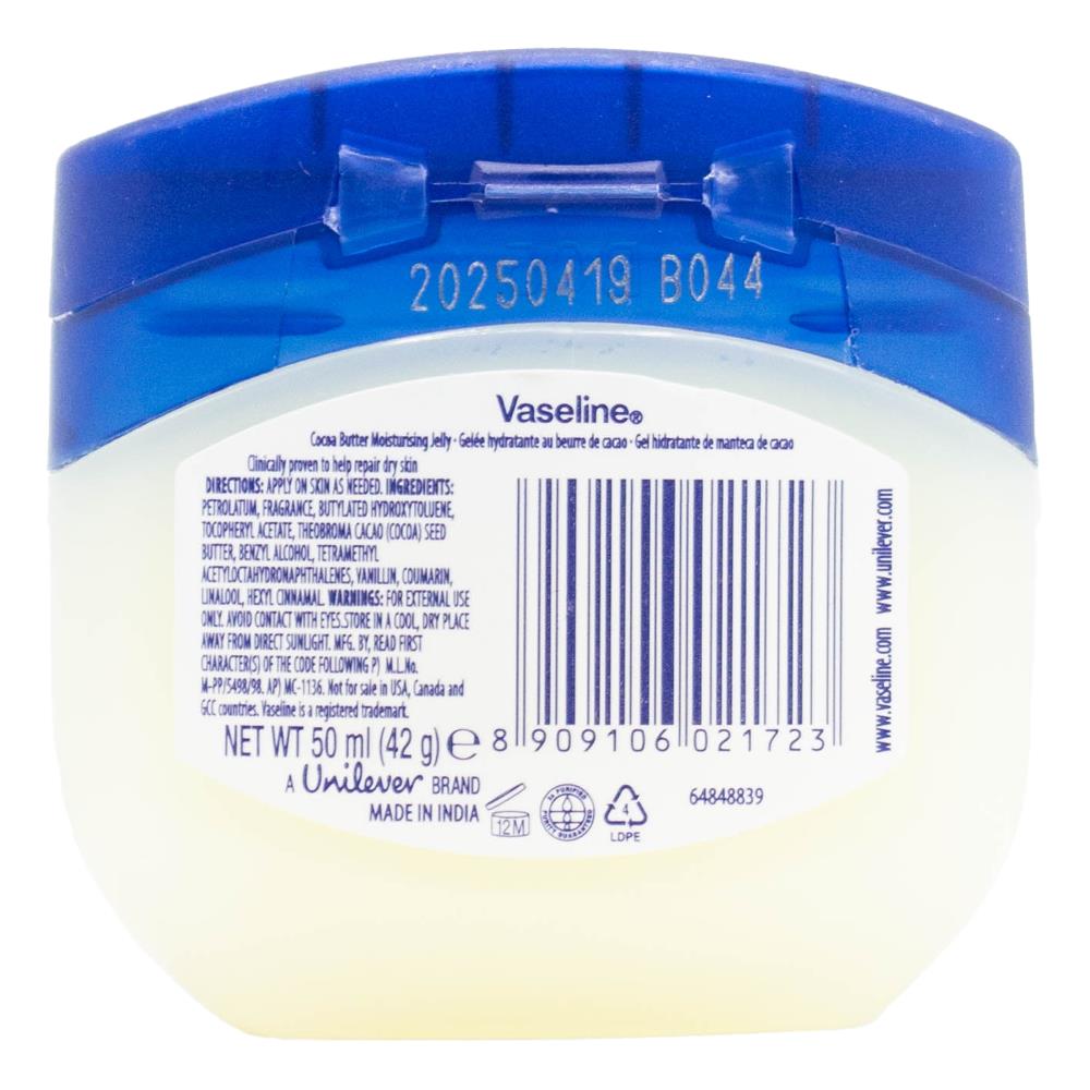 VASELINE 50mL MOISTURISING JELLY RICH CONDITIONING COCOA BUTTER (12x Pack)