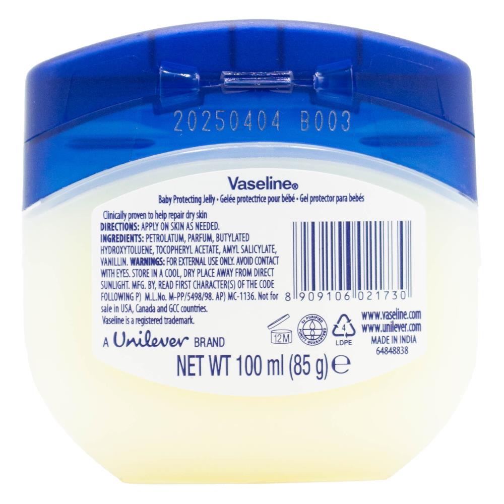 VASELINE 100mL PROTECTING JELLY BABY GENTLE (12x Pack)